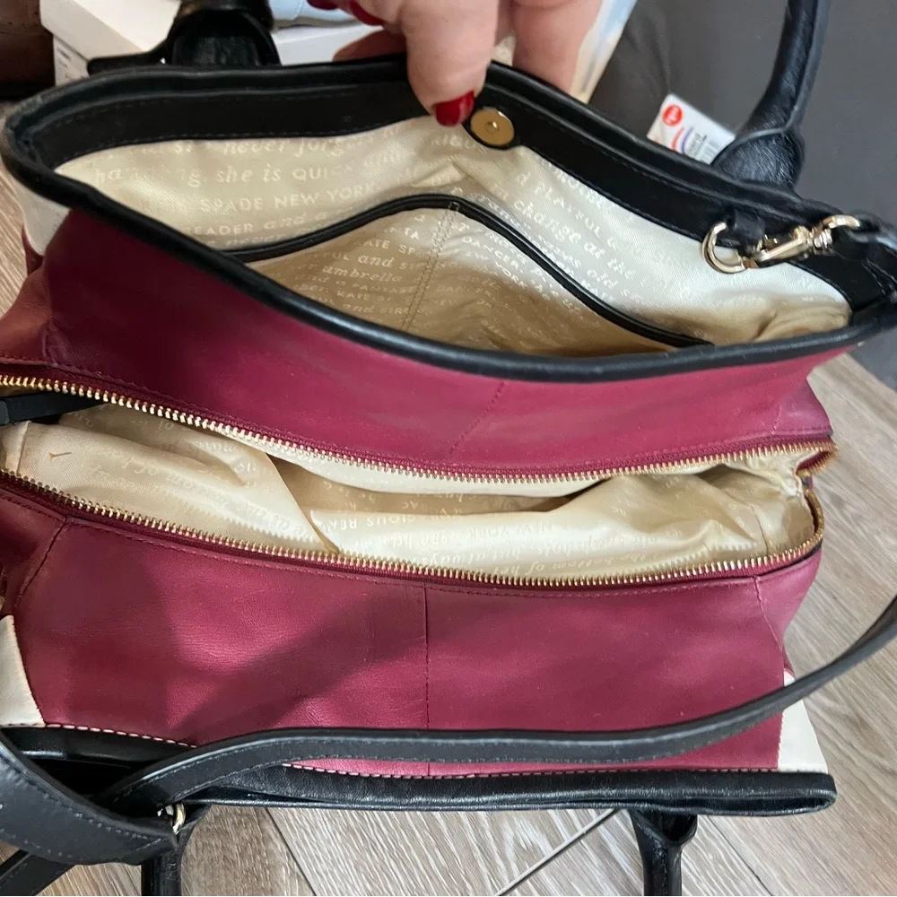 Kate Spade Branton Square Mills Leather Satchel